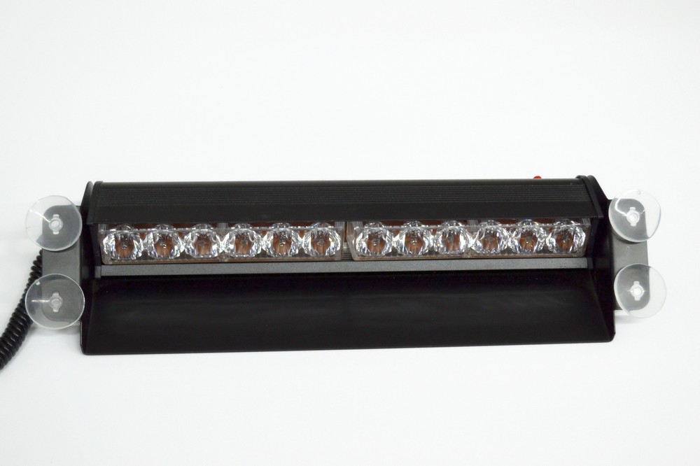 # 12V LED Interior Amber Flashing Visor Beacon Dashboard Emergency Strobe Light