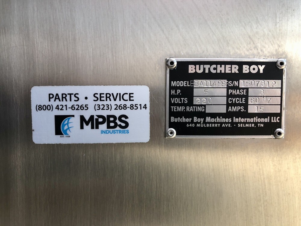 BUTCHER BOY BBA 114SS3 MEAT GRINDER