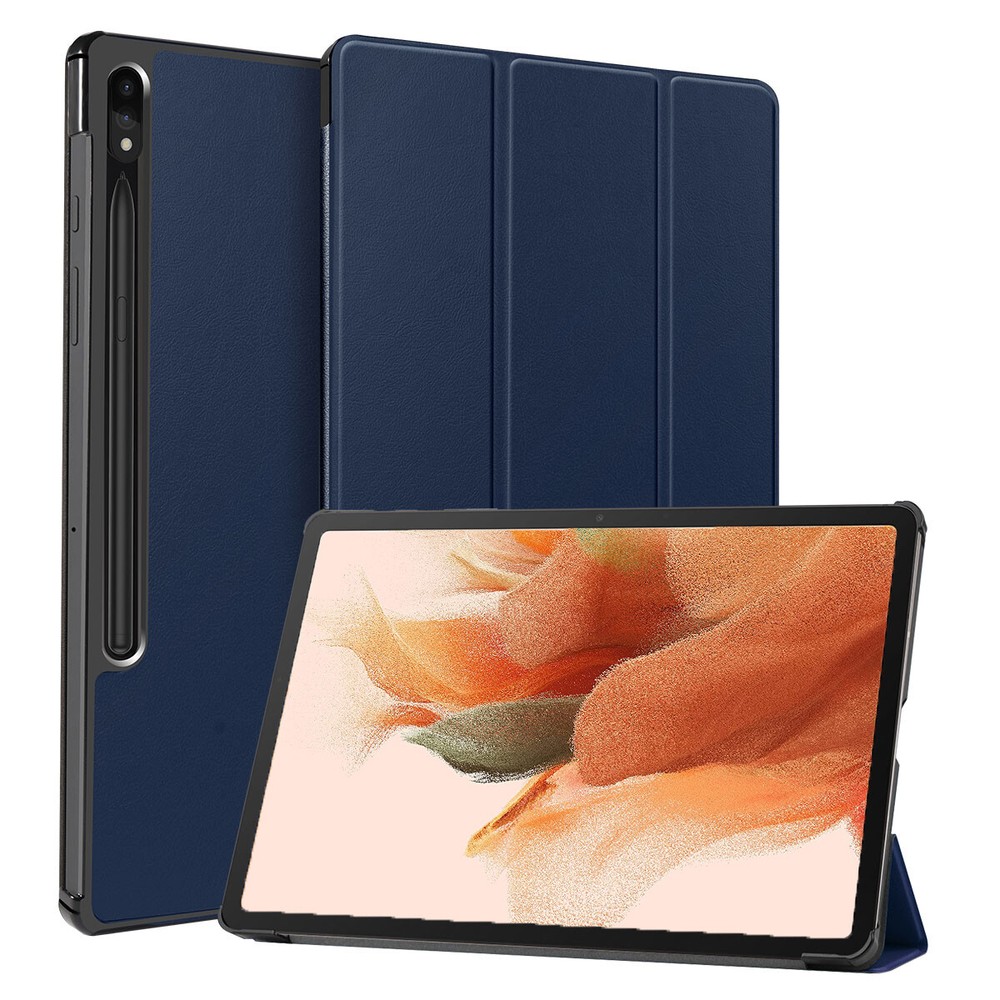 Smart Leather Case For Samsung Galaxy Tab S7 Plus S8+/S7 FE Tablet 12.4" Cover