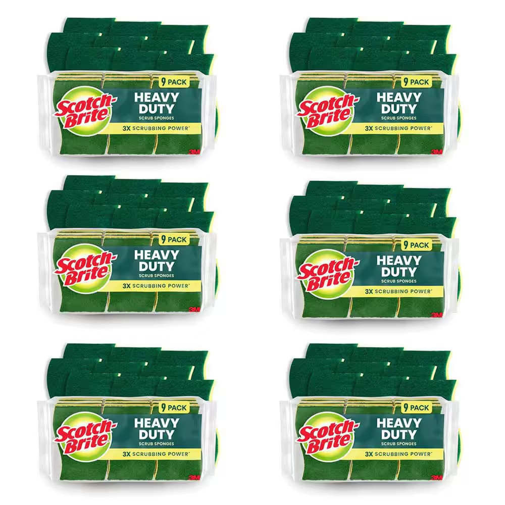 Heavy-Duty Scrub Sponge (54-Pack)
