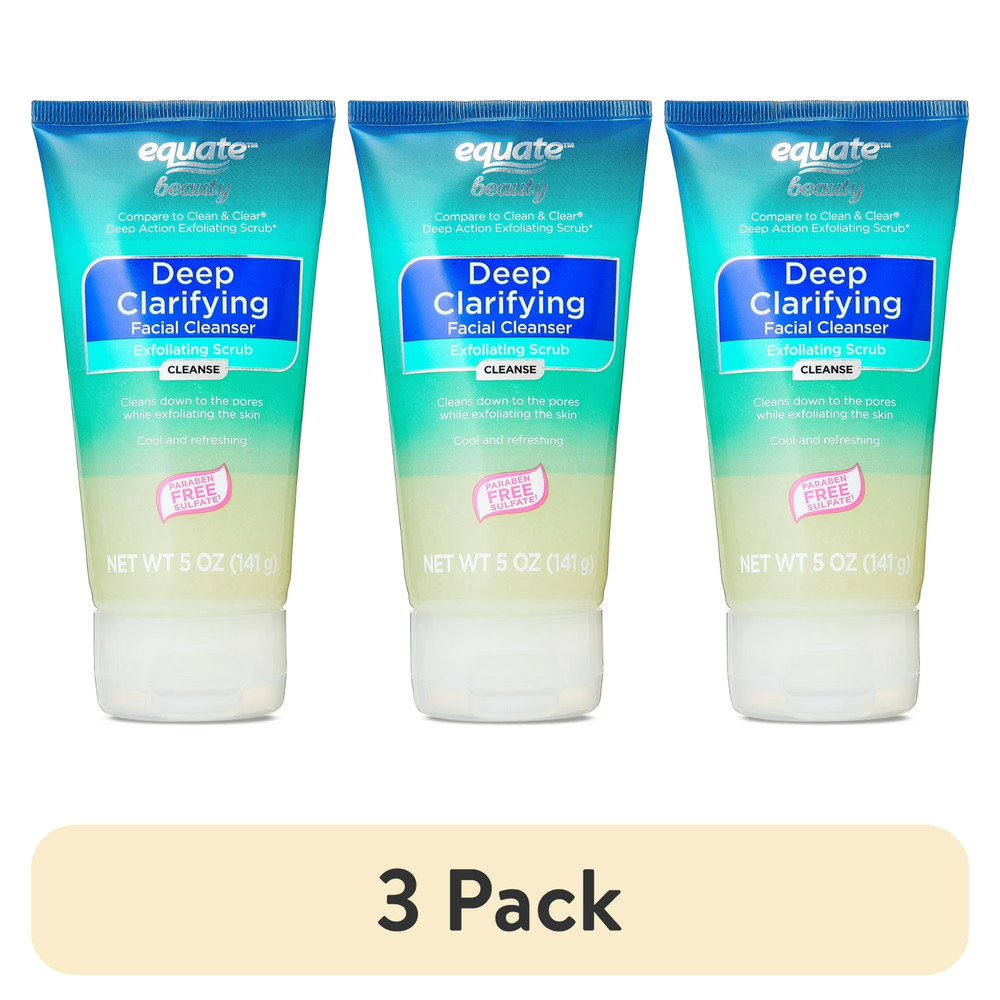 (3 pack)  Deep Clarifying Exfoliating Scrub for Acne Care, 5 oz, Compare