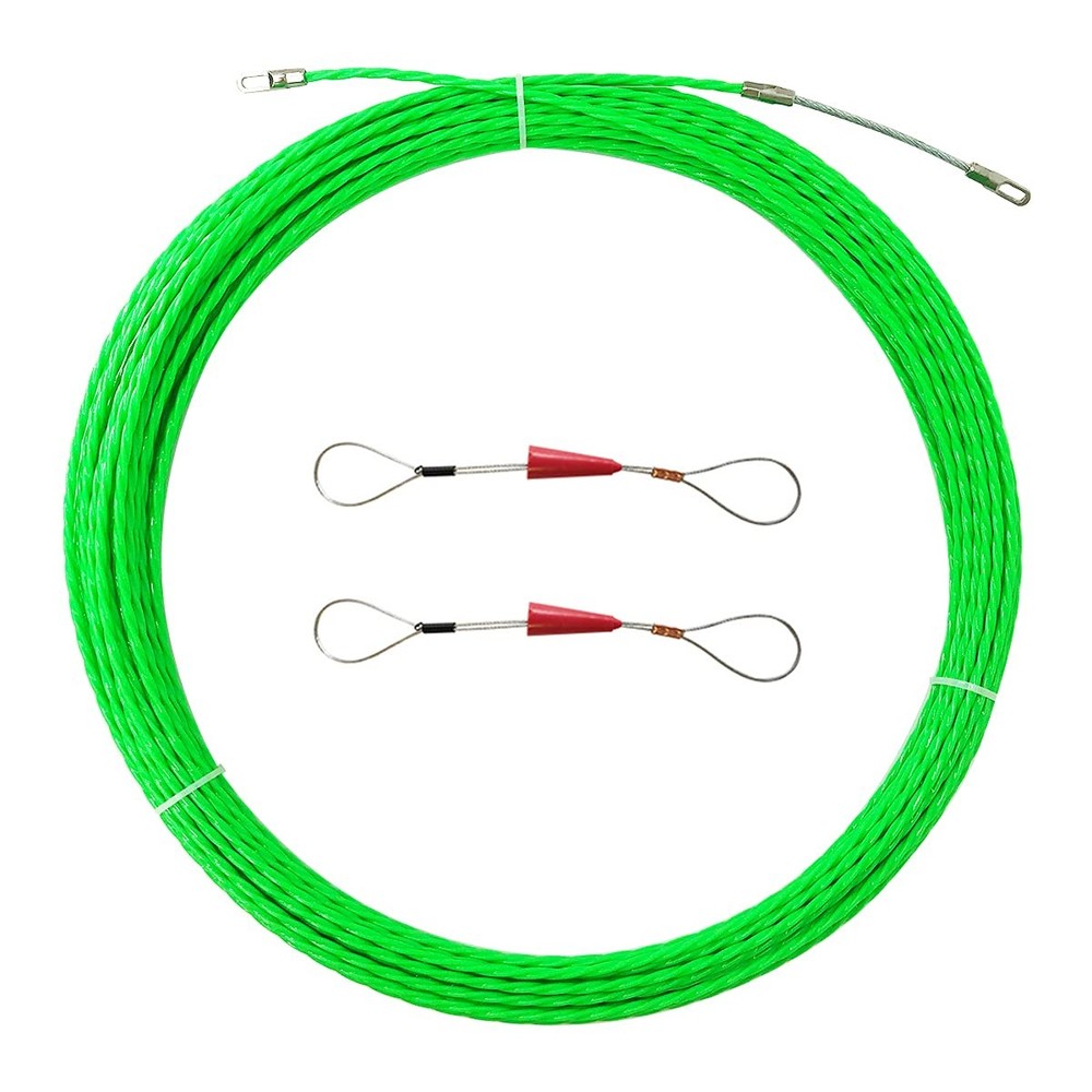 VGongTech 10M 33ft Fish Tape Cable Puller Kit 4mm 10m (33ft), 33FT Style B