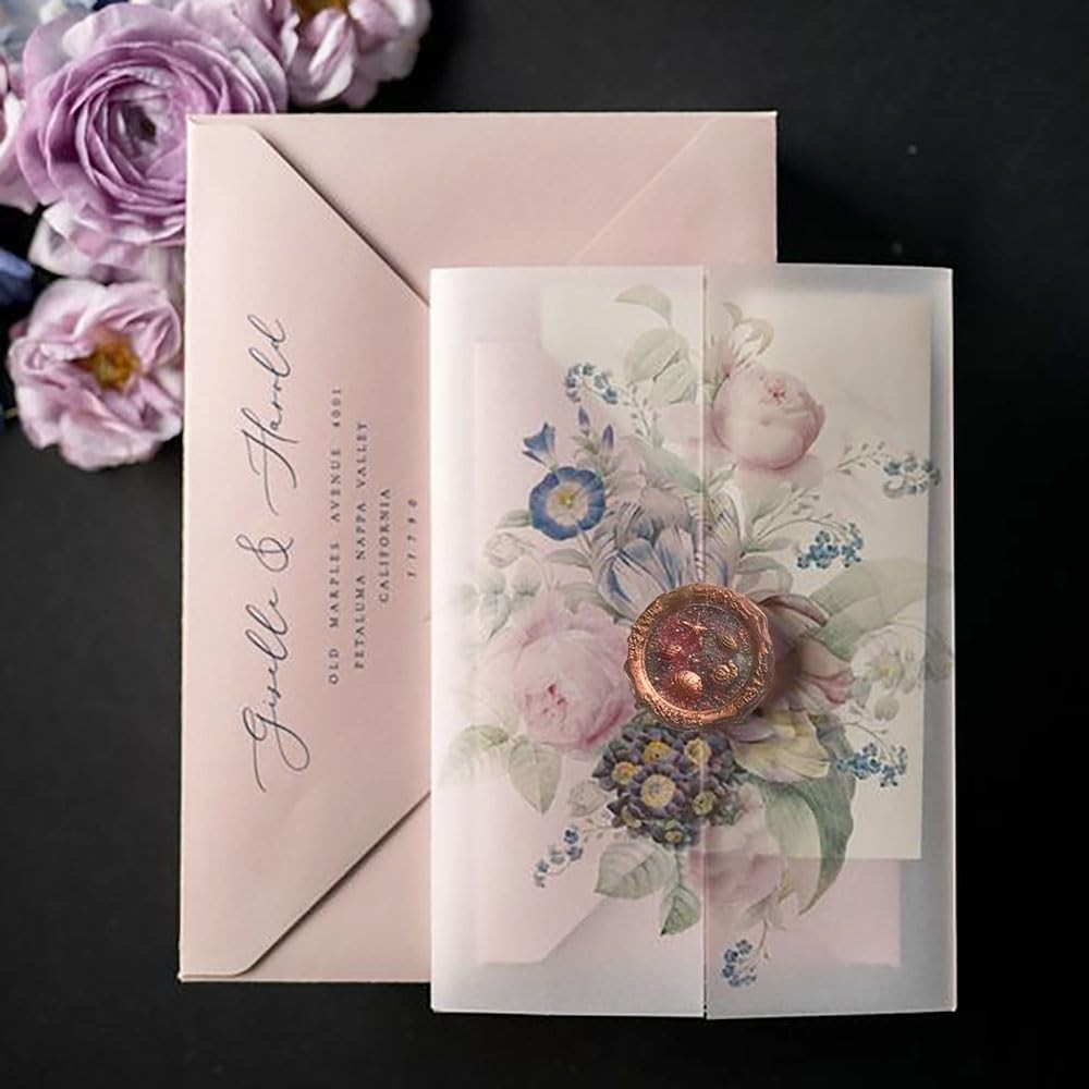 7-Piece Vintage Wax Seal Stamp Set - Beautiful Patterns for Creative Gifting