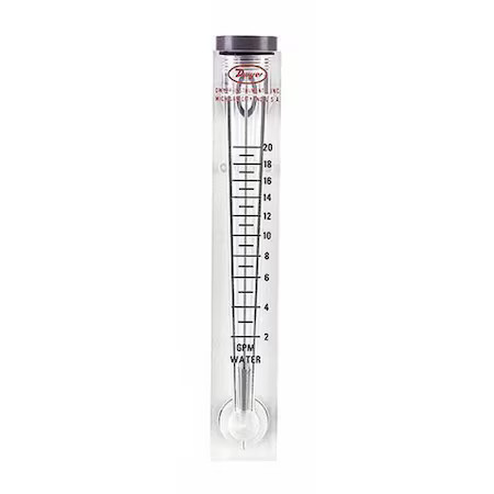 Dwyer Instruments Vfc-143 Flowmeter, Range 2-20 Gpm Water.
