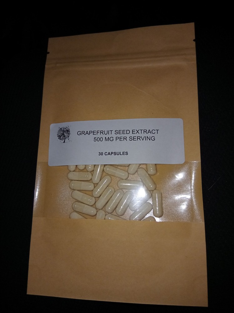 GRAPEFRUIT SEED EXTRACT CAPSULES~500 MG PER SERVING~30 count
