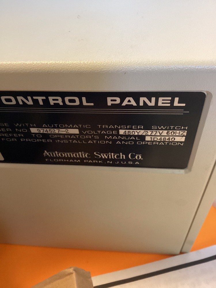 ASCO ATS Control Panel 459666-005