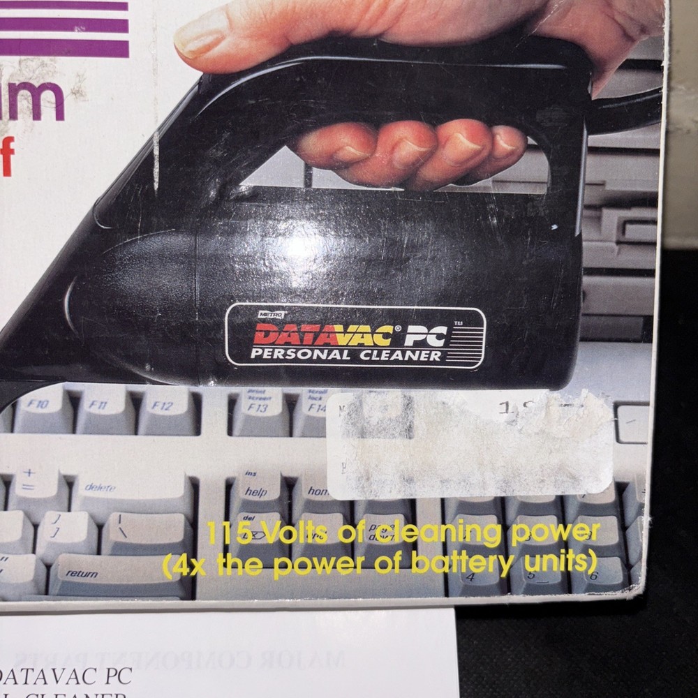 DataVac PC Personal Computer Keyboard Vacuum NEW Tested Working