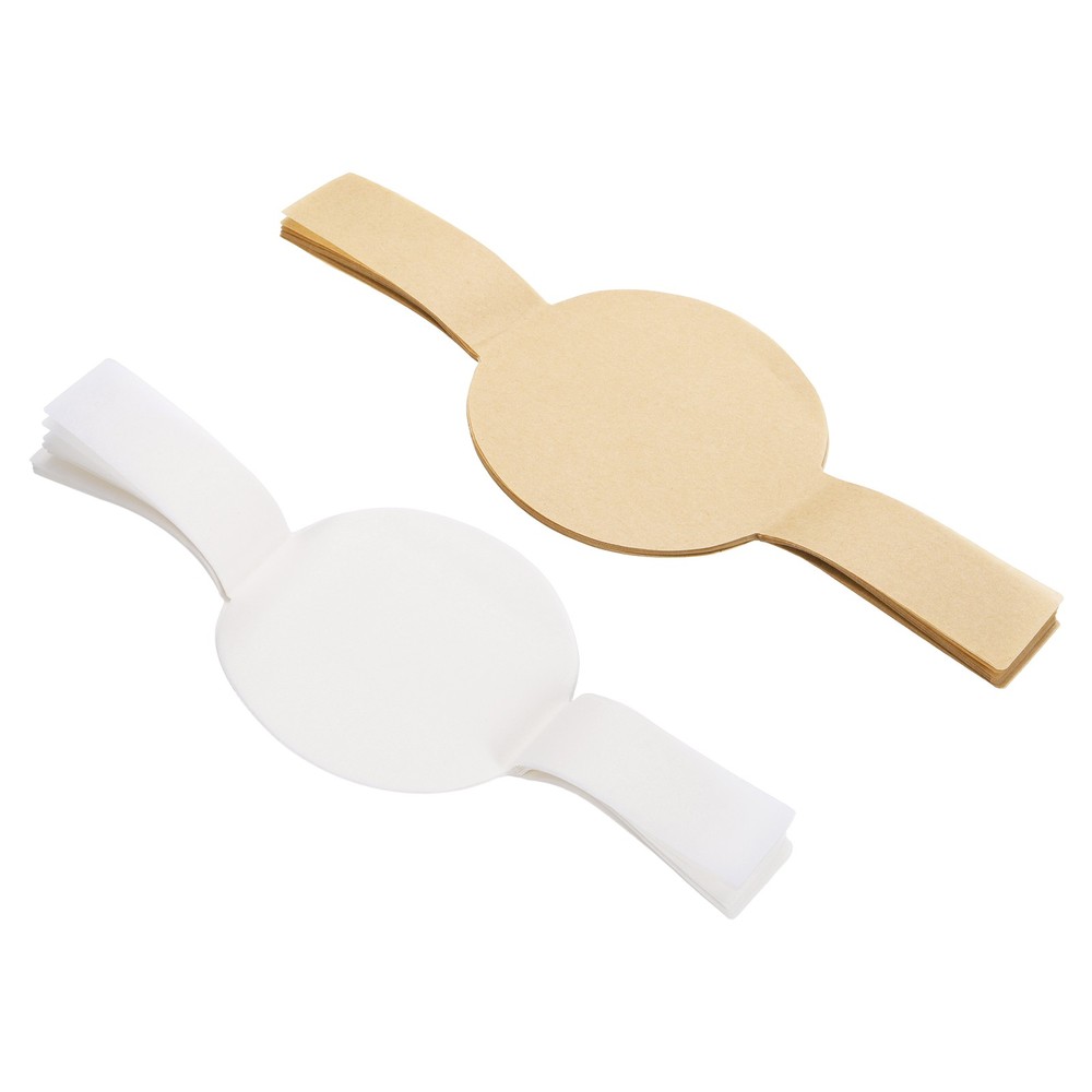 80 Sheets Parchment Paper Rounds, 4" Circle Baking Sheets, White/Brown