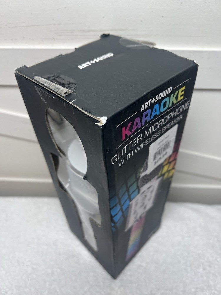 Glitter karaoke Microphone speaker rainbow