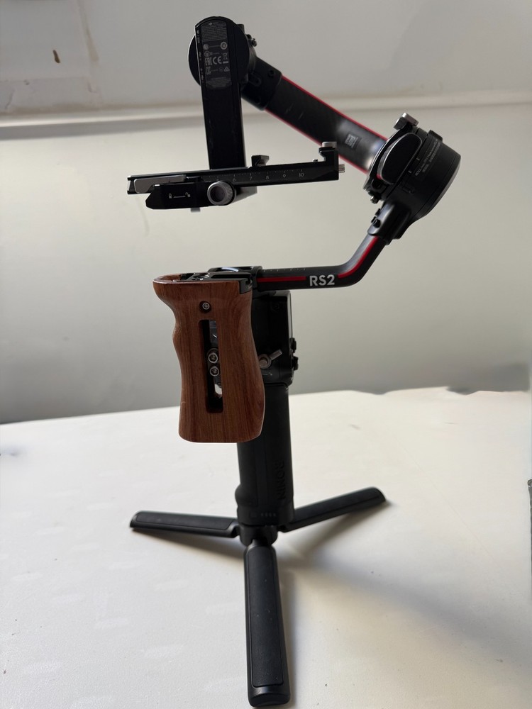 DJI RS 2 Gimbal Stabilizer with wooden side handle
