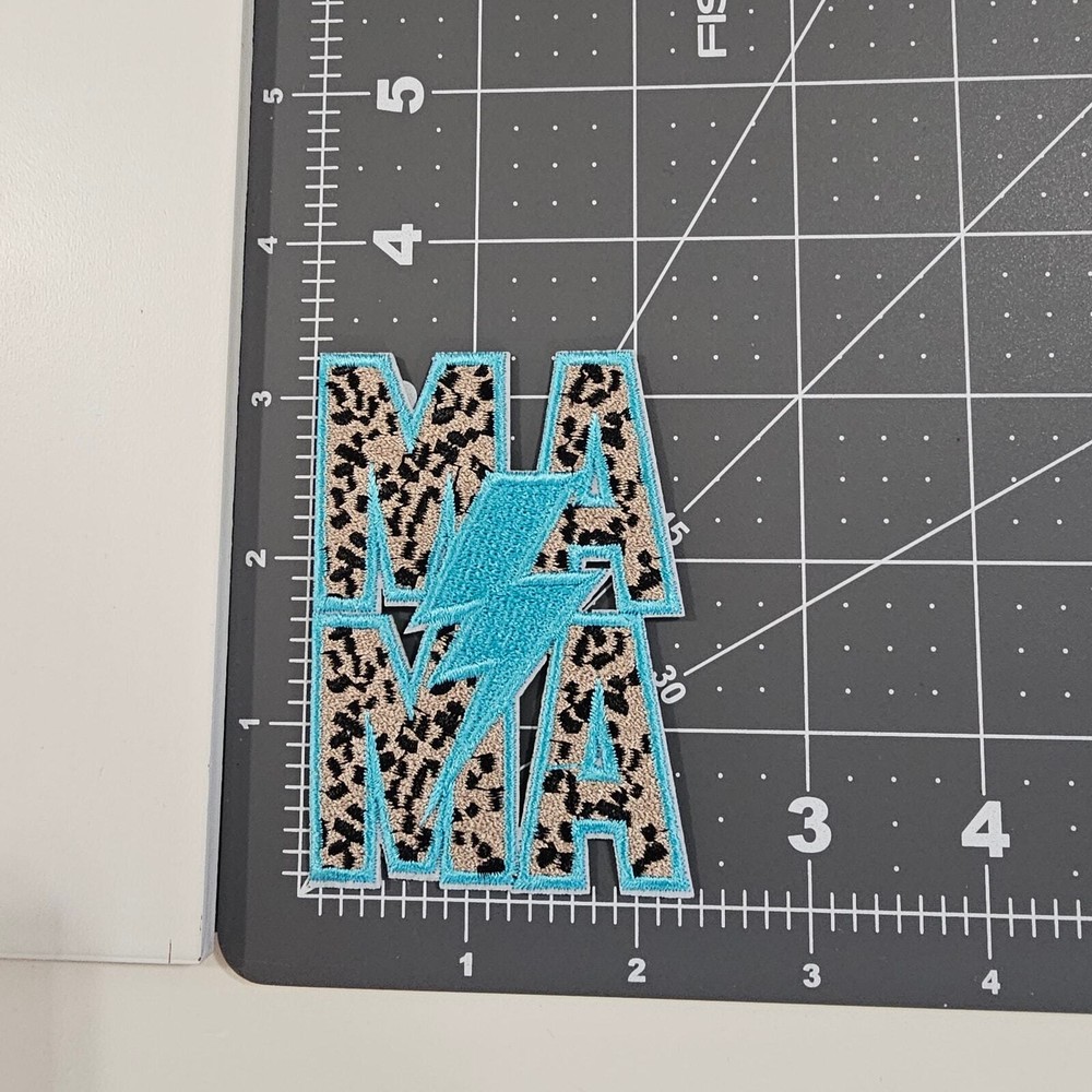 MaMa Lightning Bolt - Embroidered Patch