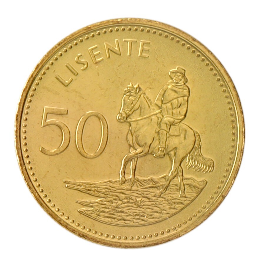 Lesotho 50 Lisente, 2018, KM #65, Mint X 10 PCS