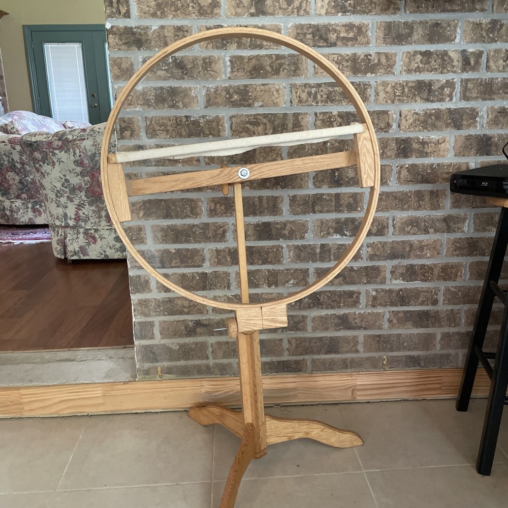 Vintage Kachina Woodwork Quilting Frame With adjustable Stand.
