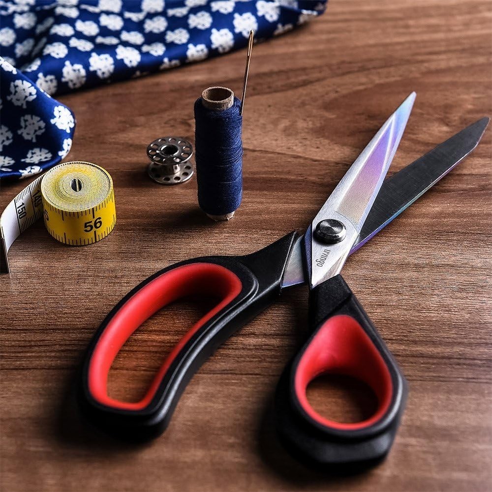 Tailor Scissors Heavy Duty Multi-Purpose Titanium Coating Forged Stainless St...