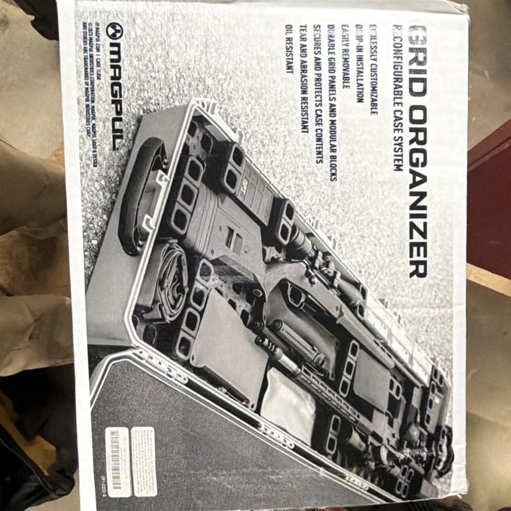 Magpul Hard Plastic Rifle Case Black DAKA Grid Organizer Durable Customizable