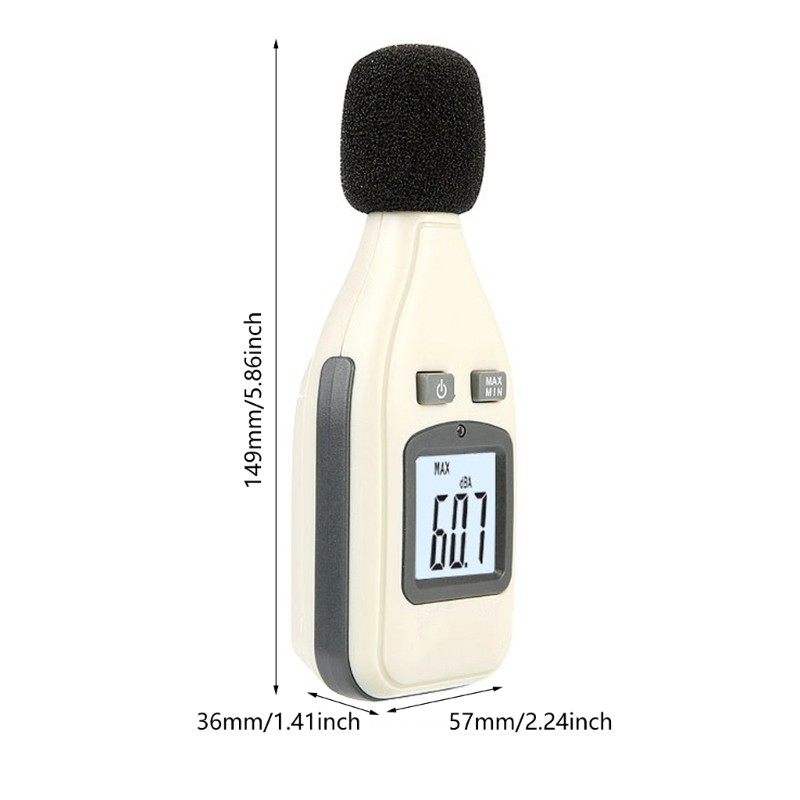 Advanced Sound Pressure Level Meter with High resolution LCD Screen for Home