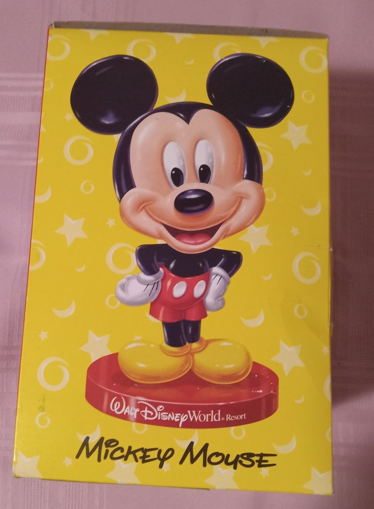 2002 Kellog Disney World Mickey Mouse Bobble Head UNOPENED BOX - NEVER TOUCHED