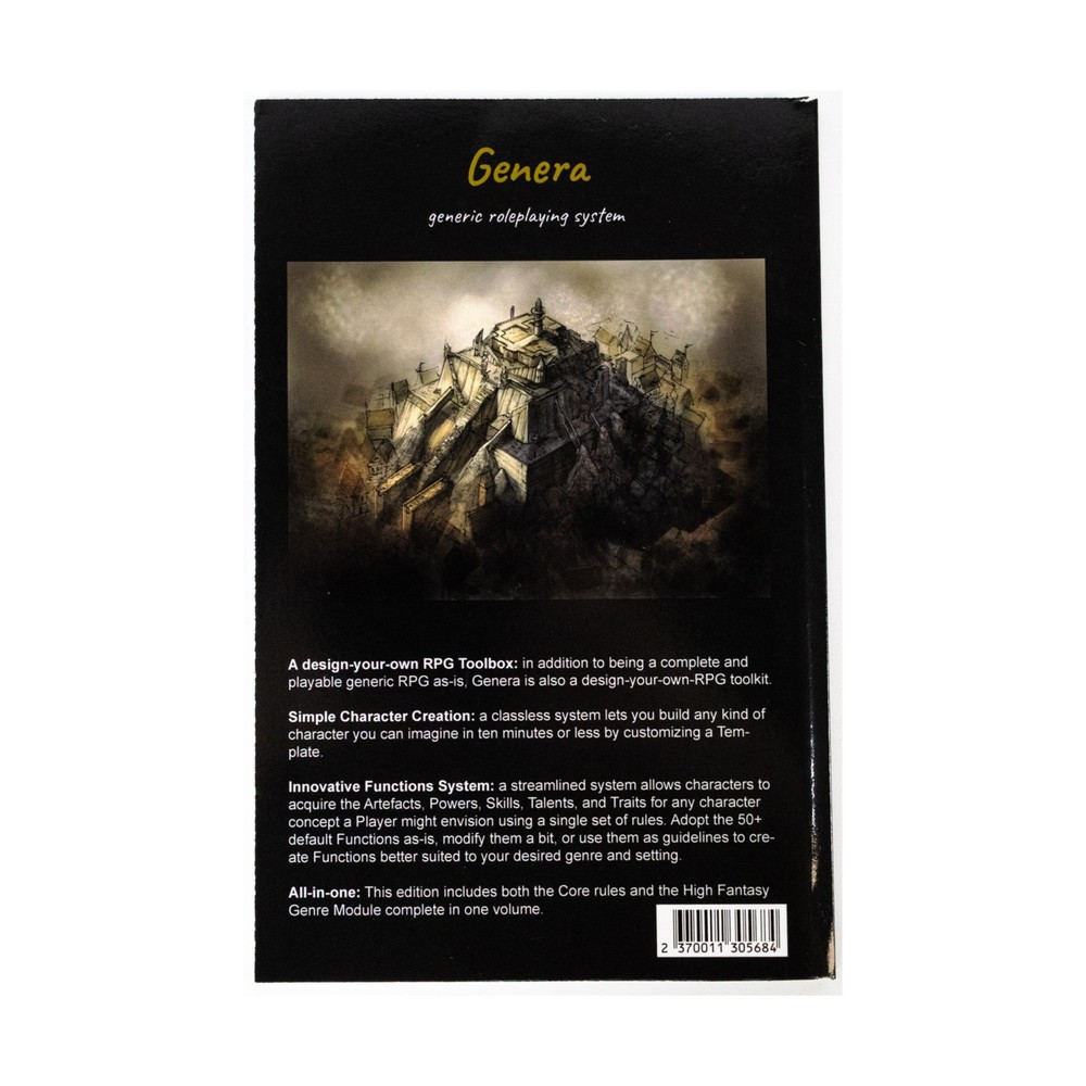 StreamMonks RPGs Genera - Core Rules + High Fantasy Module NM
