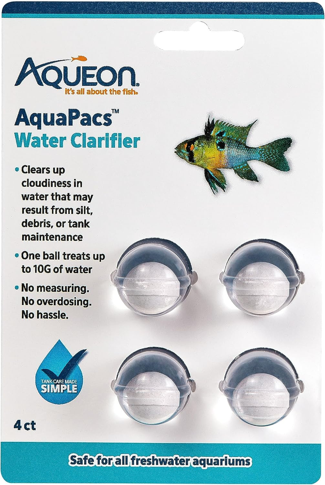 Aquapacs Water Clarifier 4 Pack, 10 Gallon
