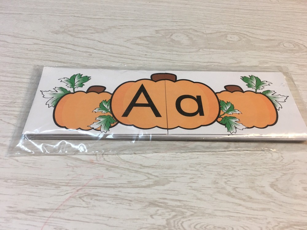 Pumpkin Patch Dry Erase - Laminated Activity Set - Teaching Supply Letter Match