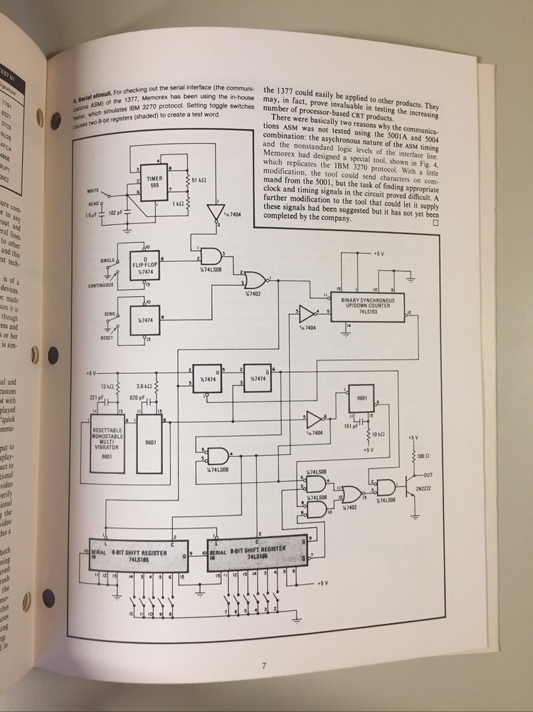 Vintage 1981 HEWLETT-PACKARD Signature Analysis Study 6800 Display Terminal