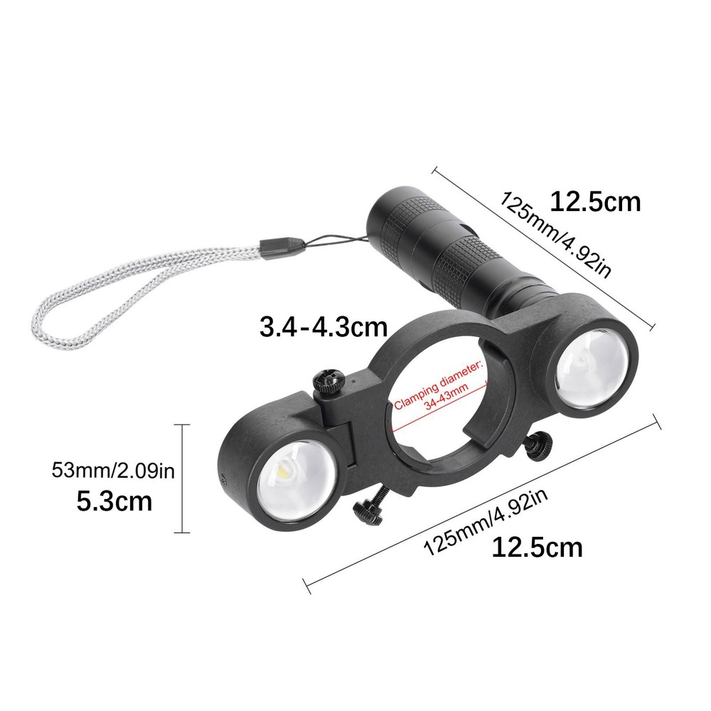 Universal Spray Gun Adjustable LED Light For Spray Guns Night Painting Work