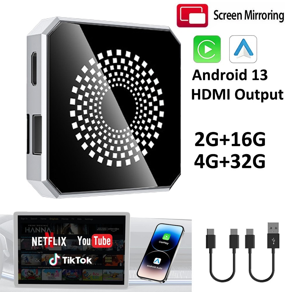 5 IN 1 Android 13 AI Box Wireless CarPlay & Android Auto Multi Video Player 2026