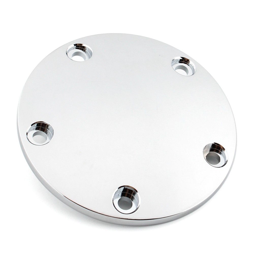 5 Hole Chrome Domed Points Cover For Harley Softail Dyna Timing Ignition Timer