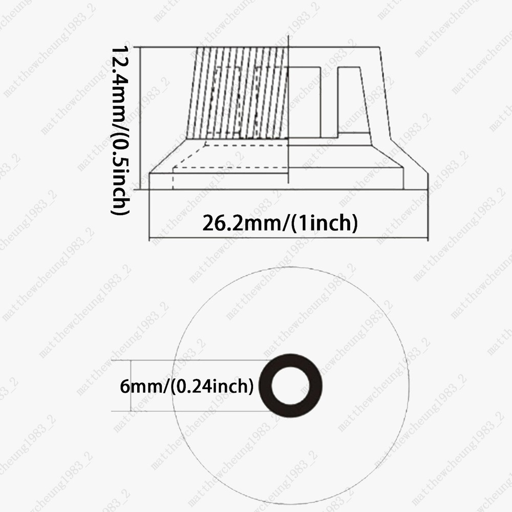 4 Pcs Clear w/Black Letter Guitar Control Knobs Speed Knobs Fits Les Paul SG