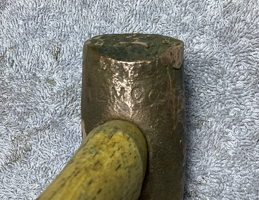 TEMCO NO.2 COPPER HAMMER WITH HICKORY HANDLE