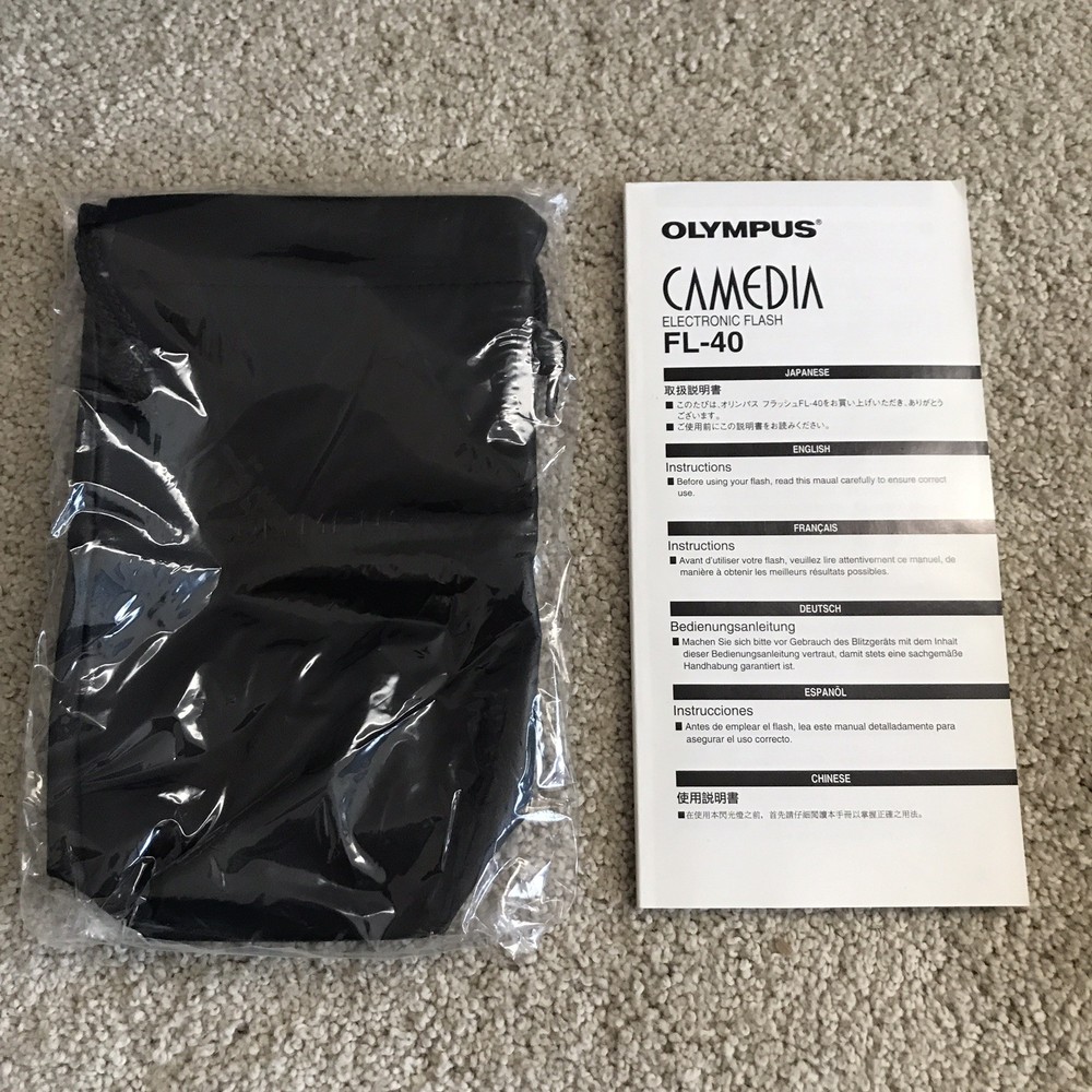 Olympus FL-40 Electronic Camera Flash Unit New In Open Box