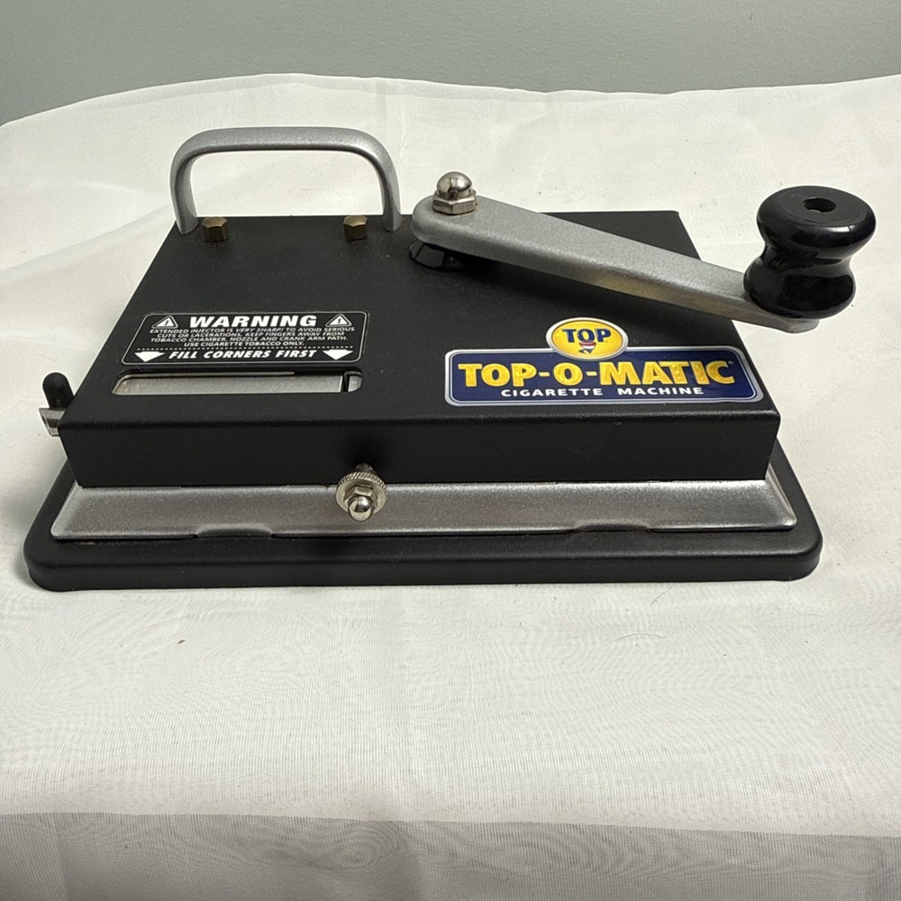 Top-O-Matic Cigarette Rolling Machine - Torn Box w/instructions - Pre-owned