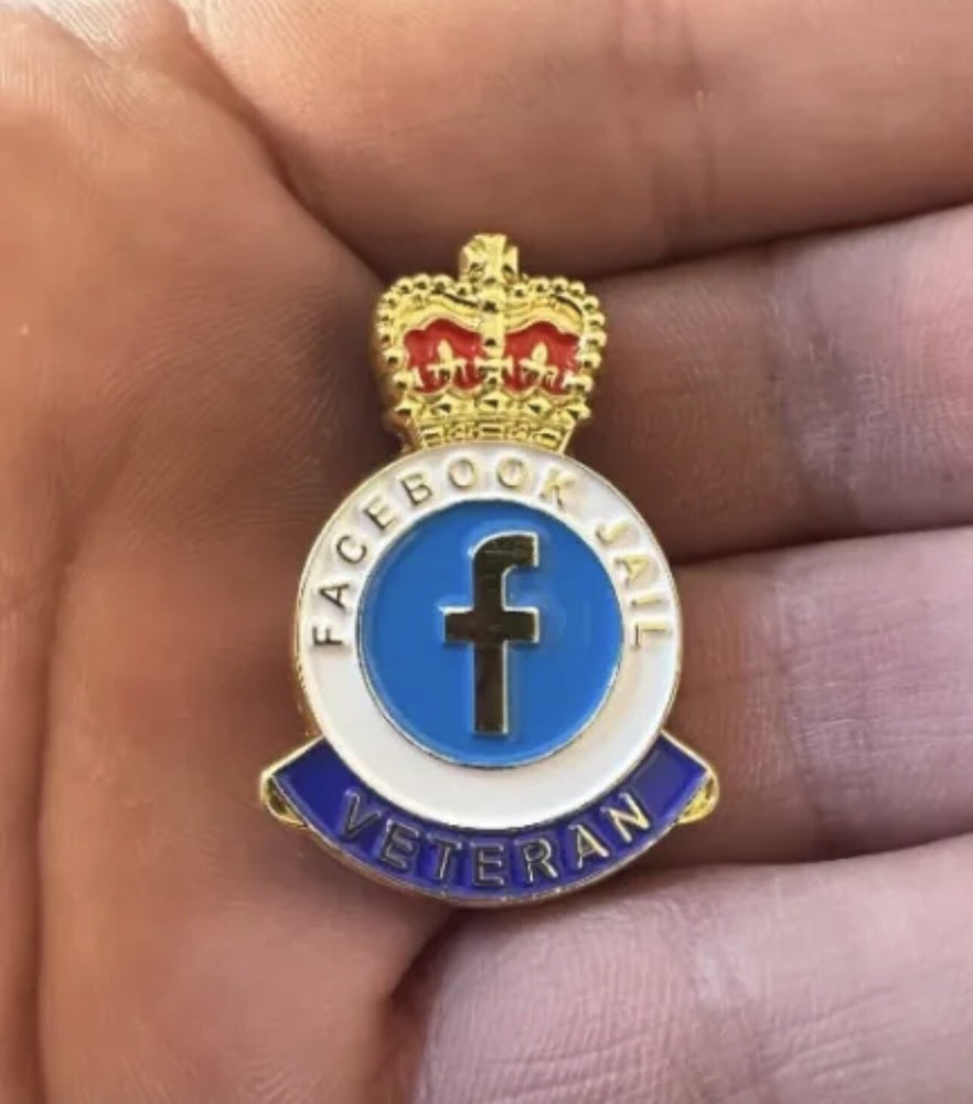 Facebook Jail Veteran Enamel pin