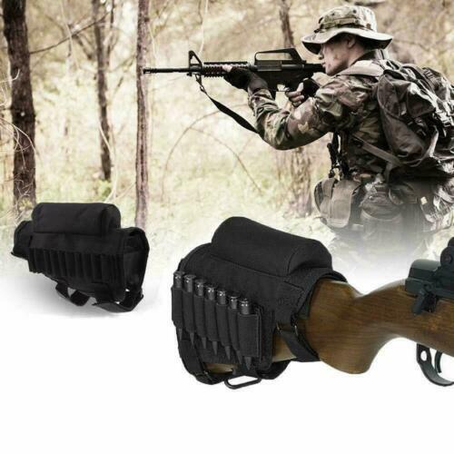 Outdoor Hunting Adjustable Tactical Buttstock Pack with Carrier Case Ammo Pouch