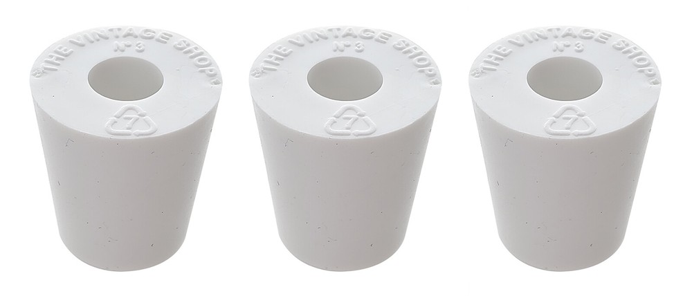 Home Brew Ohio #3 Drilled Rubber Stopper Set of 3