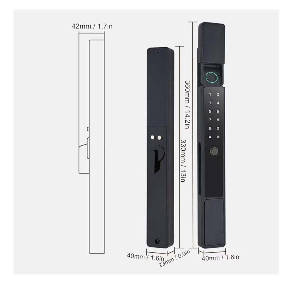 Waterproof Fingerprint Bluetooth RFID Code Keyless Electronic Smart Door Locks
