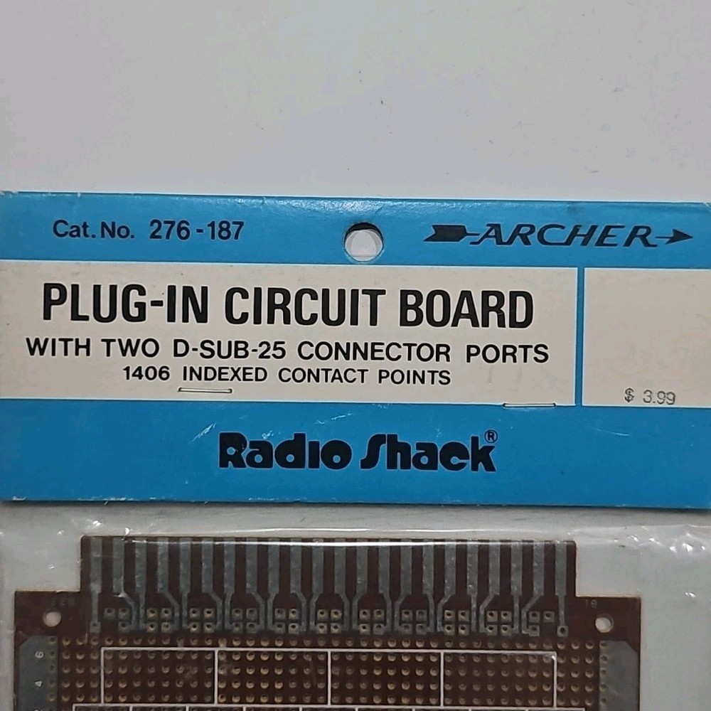 Radio Shack Archer Dual Plug-In Interface Board 276-187