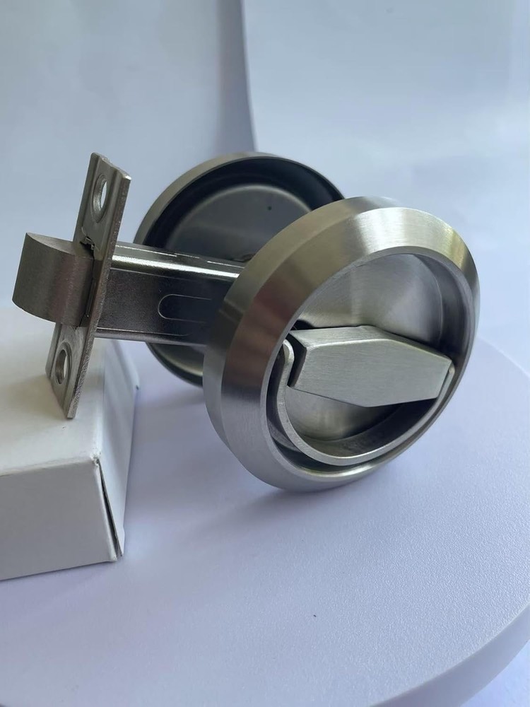 Stainless Steel Door Handle Ring Pull Corridor Concealed Recessed Cup Handle