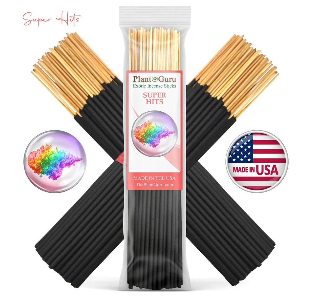 SUPER HIT Incense Sticks 7" Bulk Pack Wholesale Hand Dipped Lot