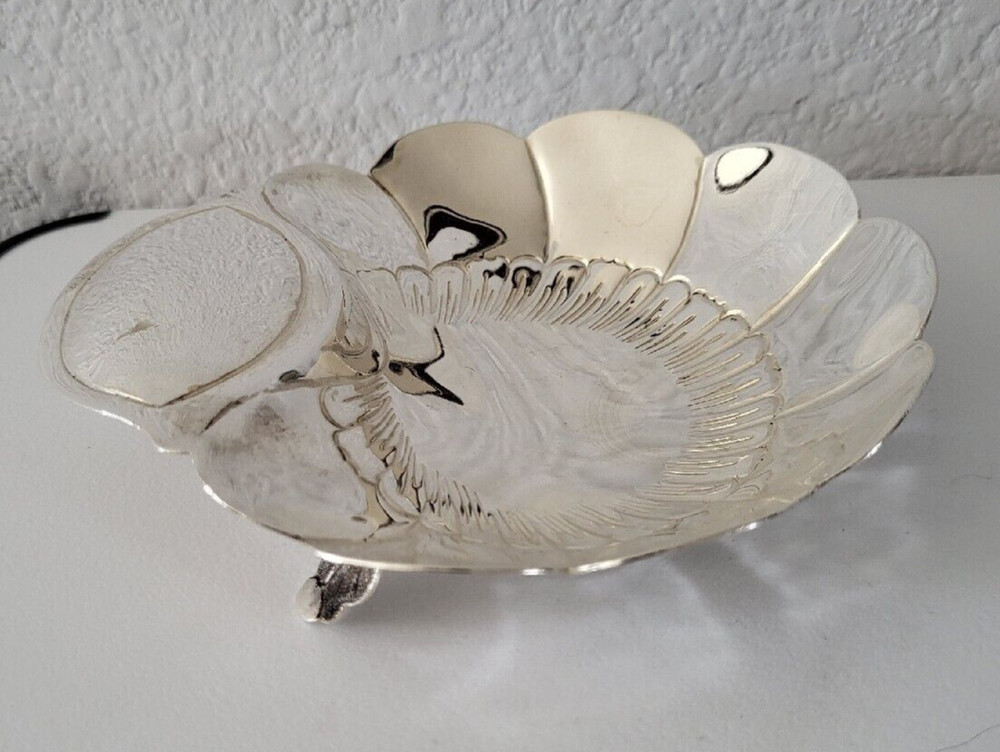 Sterling Silver Footed Bon Bon - Nut - Fruit  - Mint Bowl