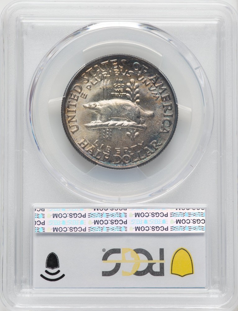 1936 Wisconsin - PCGS MS67 - PERFECT MULTI-COLORED SURFACES - LOOKS SOLID MS68!