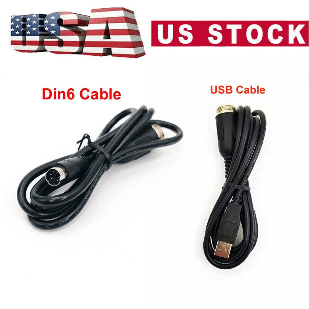 For Thrustmaster TH8A Connection Din6-USB Cable Adaptation Fit TSSH TSSH+ USA.