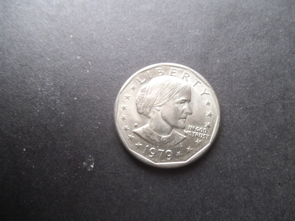 1979 S? Susan B Anthony Dollar Error Completely Filled S Mint