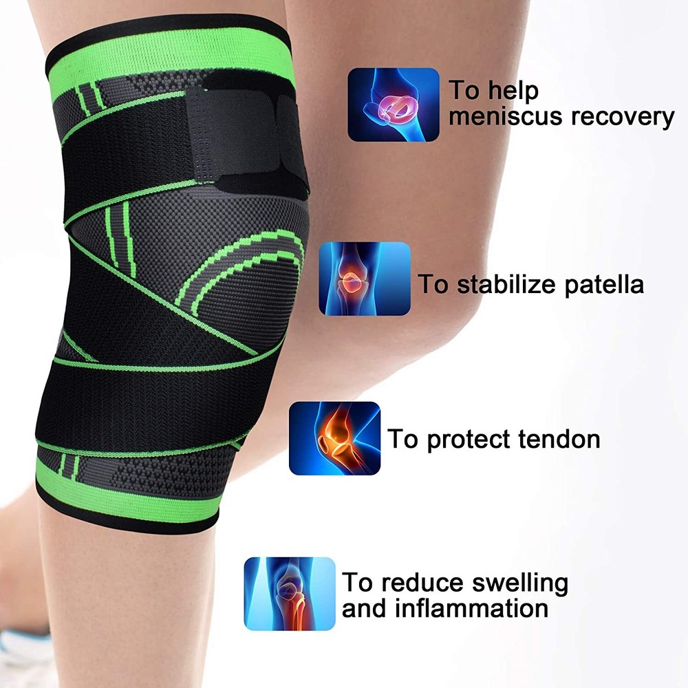 Knee Brace Compression Sleeve Meniscus Support Strap Joint Pain Relief Arthritis