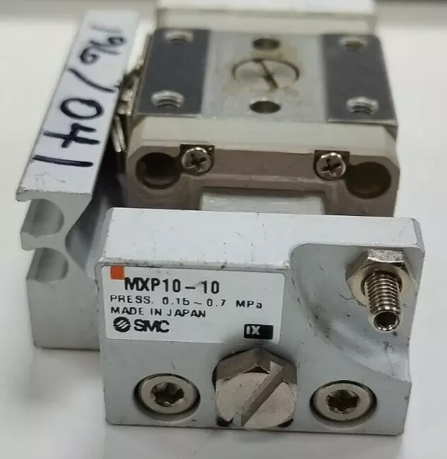 SMC MXP10-10 COMPACT LINEAR PNEUMATIC AIR SLIDE TABLE.