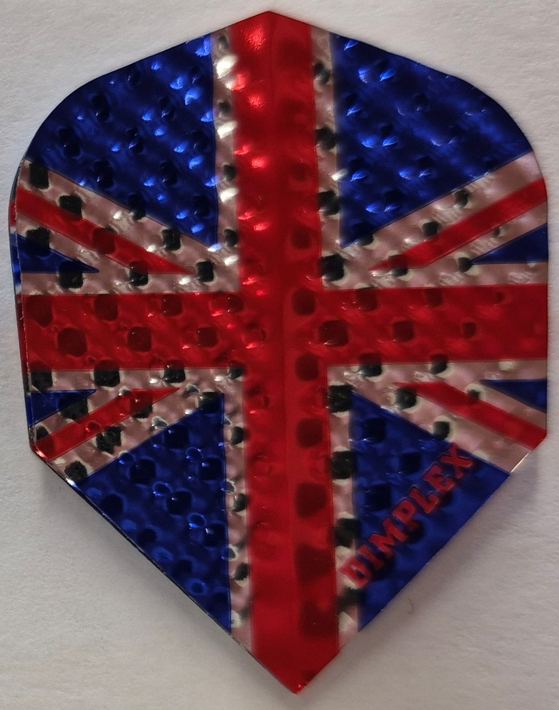 UNION JACK Dimplex Dart Flights: 3 per set