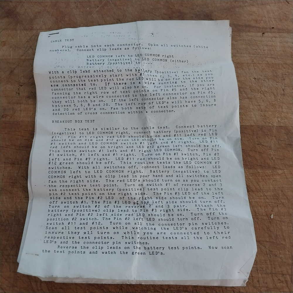 VTG Datatran Data Tracker Cable Tester RS-232 Breakout Box Case Cables & Manual