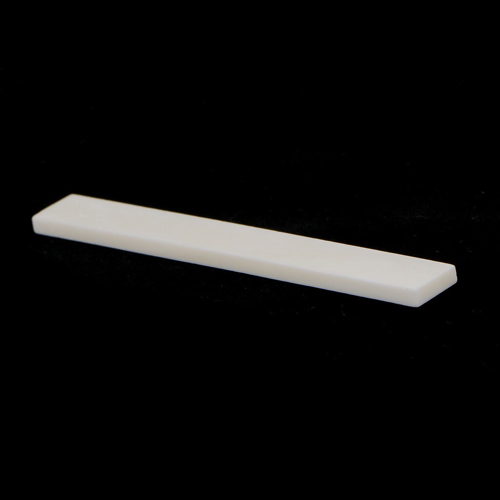 10Pc 80mm*3mm*10mm White Bone Guitar String Bridge Saddle For Acoustic Classical