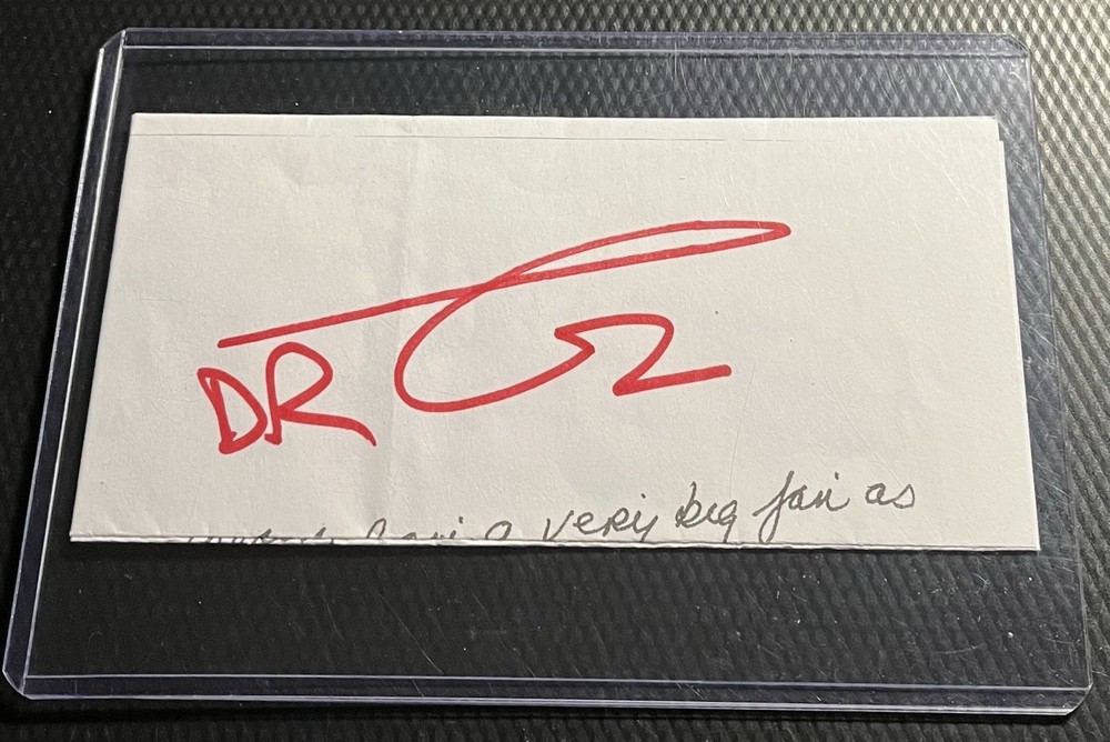 Dr. Mehmet Oz Signed Cut Sheet Autograph w/ COA & Top Loader