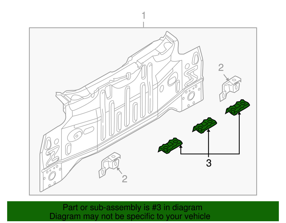 Genuine Nissan Rear Body Panel Bracket 85045-JL00A